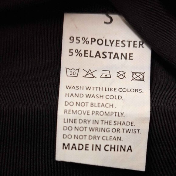 Faux Leather Catsuit Women’s Size S Black Zip Back Long Sleeve Bodysuit - Picture 3 of 4